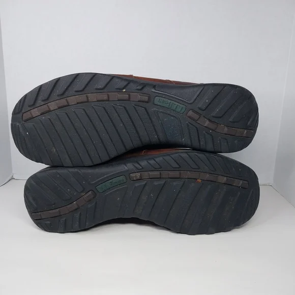 L.L. Bean Comfort Moc II Men's 14 W Leather Slip On Casual Loafers Brown 257064 - Picture 12 of 12